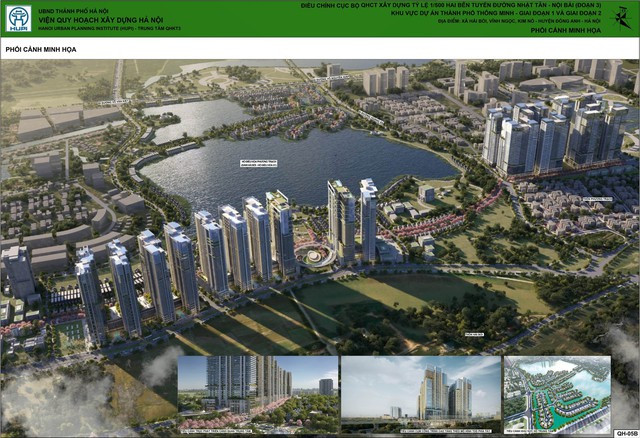 Phối cảnh minh họa Thành phố thông minh tại huyện Đông Anh Phối cảnh minh họa Thành phố thông minh tại huyện Đông Anh