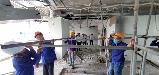 Cưỡng chế một công trình trên địa bàn Hà Nội Cưỡng chế một công trình trên địa bàn Hà Nội