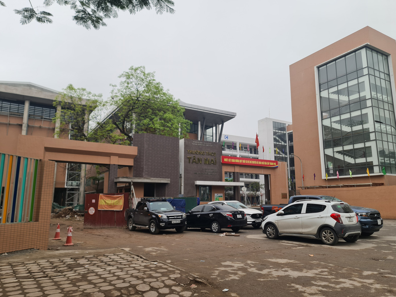 Trường THCS Tân Mai trên địa bàn quận Hoàng Mai sắp hoàn thành và đưa vào hoạt động