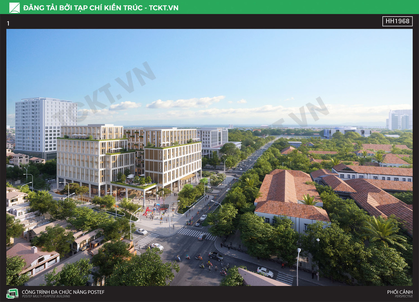 Phương án kiến trúc được trao đồng giải Nhì. Ảnh:TCKT