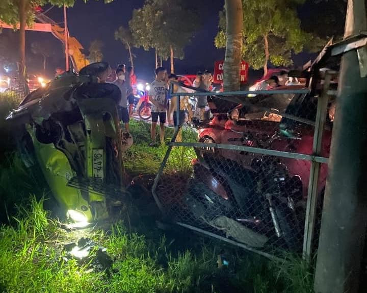 Hiện trường vụ tai nạn. Ảnh: MXH