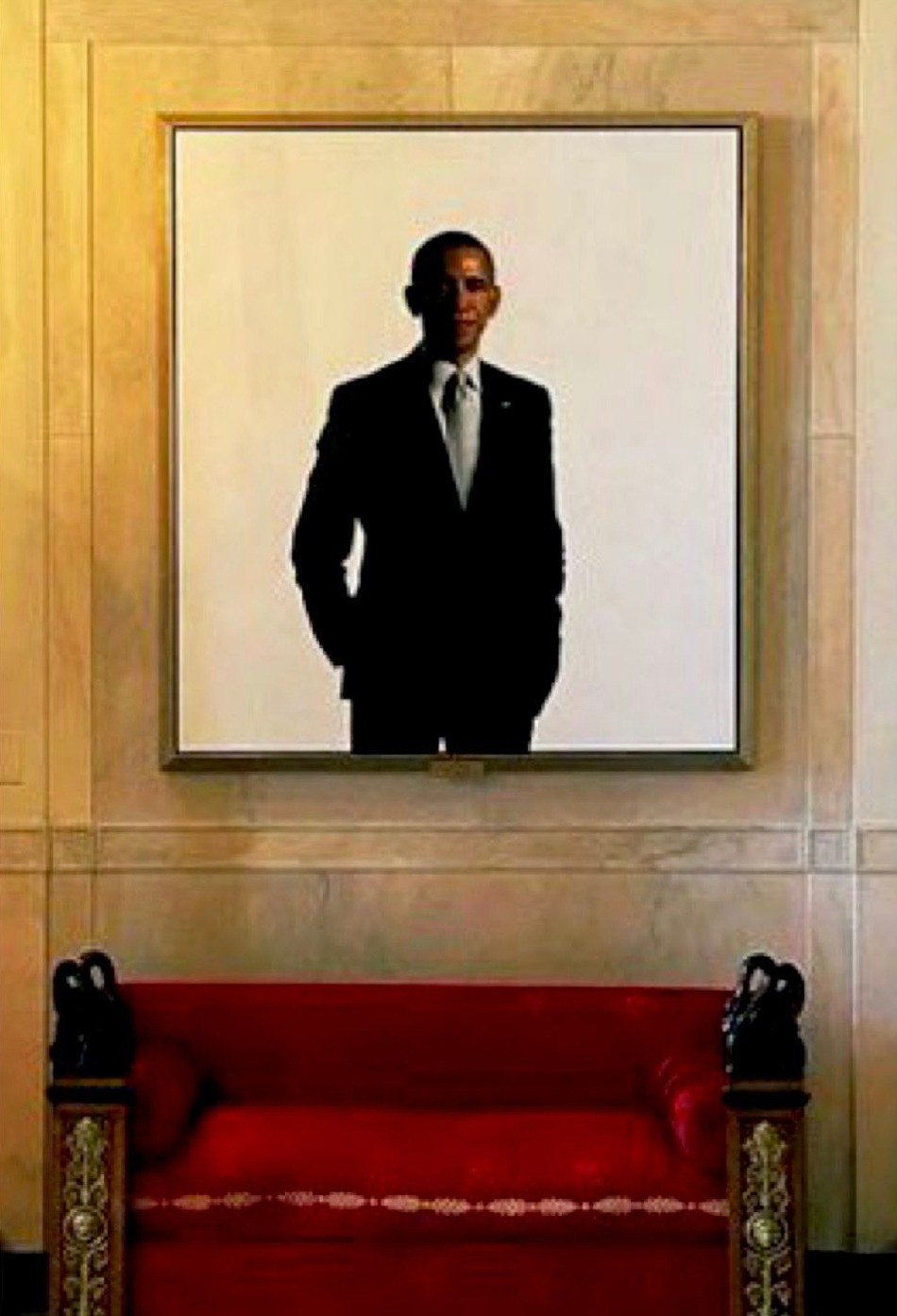 Chân dung siêu thực về ông Obama bị thay thế bởi tác phẩm nghệ thuật về vụ ám sát hụt ông Trump. Ảnh: X.