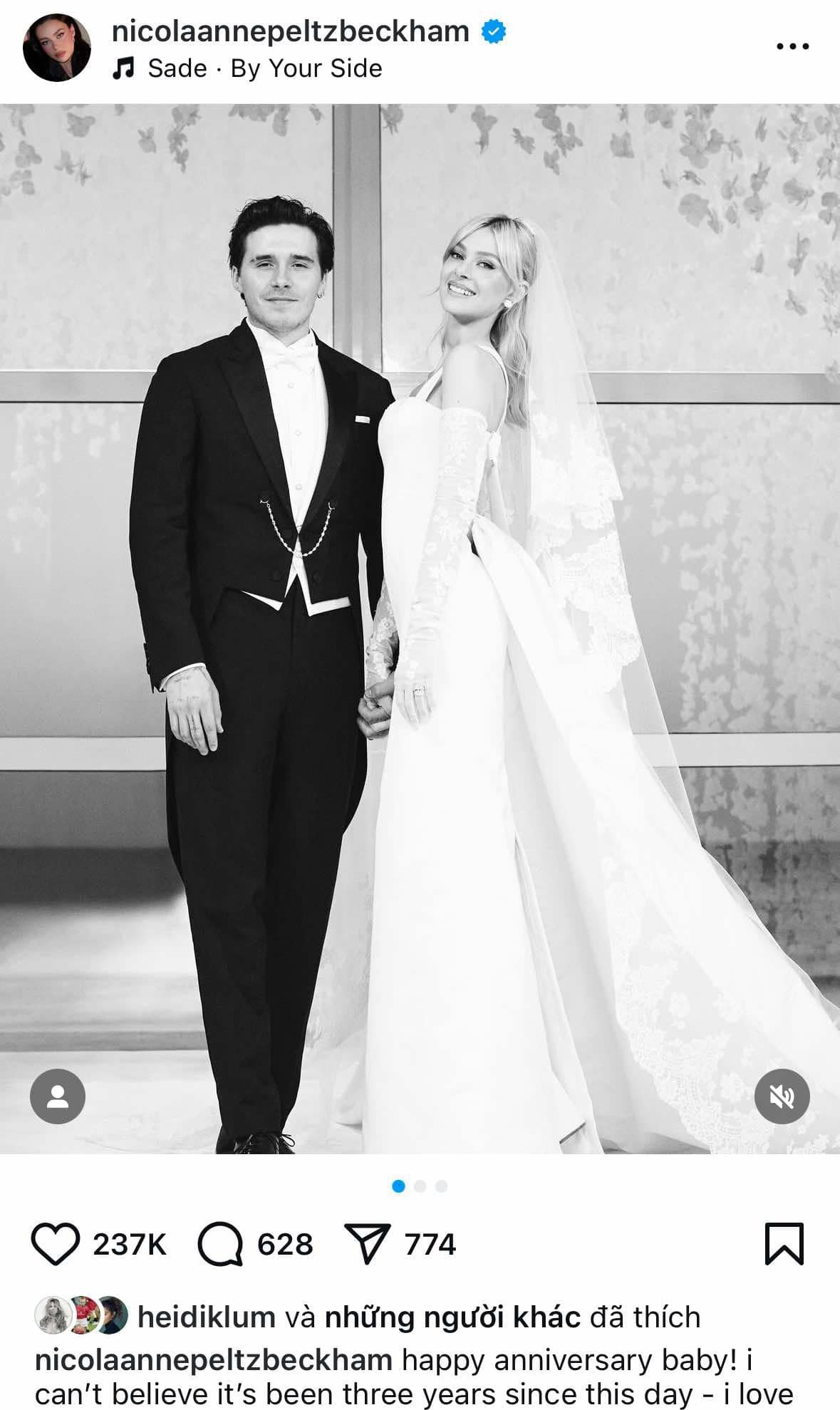 Brooklyn Beckham và Nicola Peltz kỷ niệm 3 năm ngày cưới nhưng vợ chồng Beckham không chúc mừng hay thích bài đăng của các con. Brooklyn Beckham và Nicola Peltz kỷ niệm 3 năm ngày cưới nhưng vợ chồng Beckham không chúc mừng hay thích bài đăng của các con.