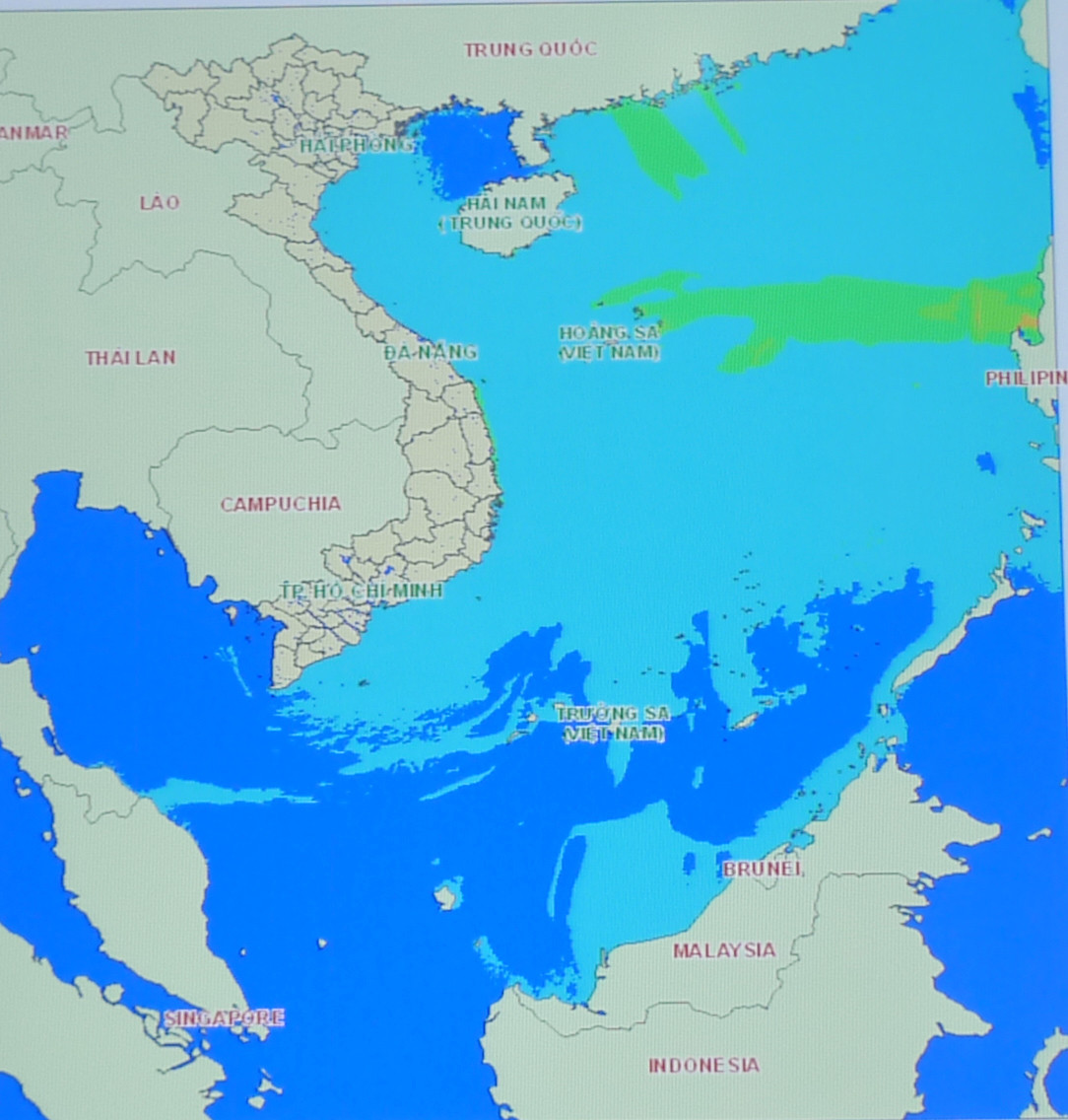 Mô hình mô phỏng kịch bản số 5 ứng phó sóng thần. Ảnh: Tư liệu. Mô hình mô phỏng kịch bản số 5 ứng phó sóng thần Ảnh: Tư liệu