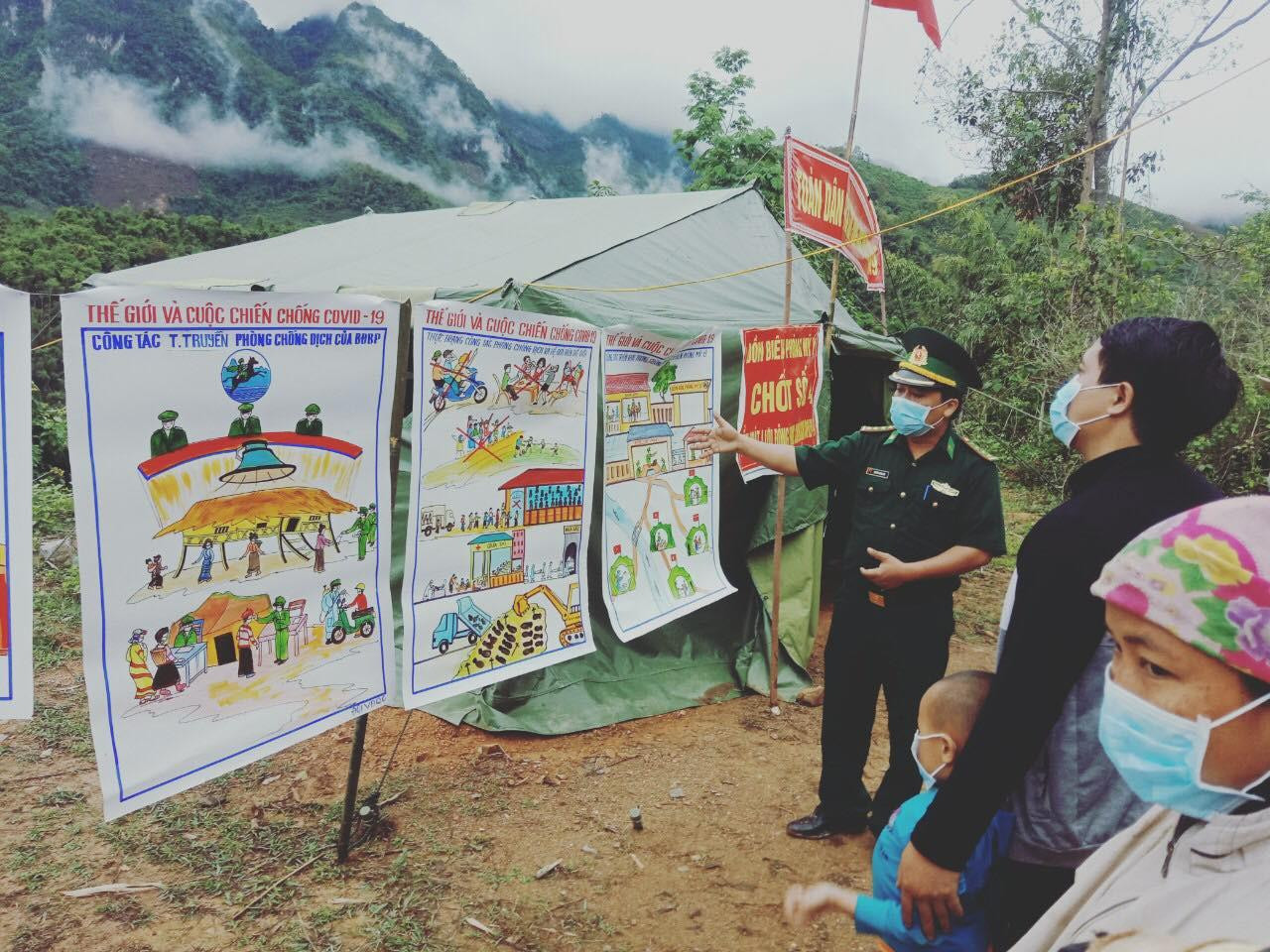 Tuyên truyền phòng chống dịch bằng tranh vẽ