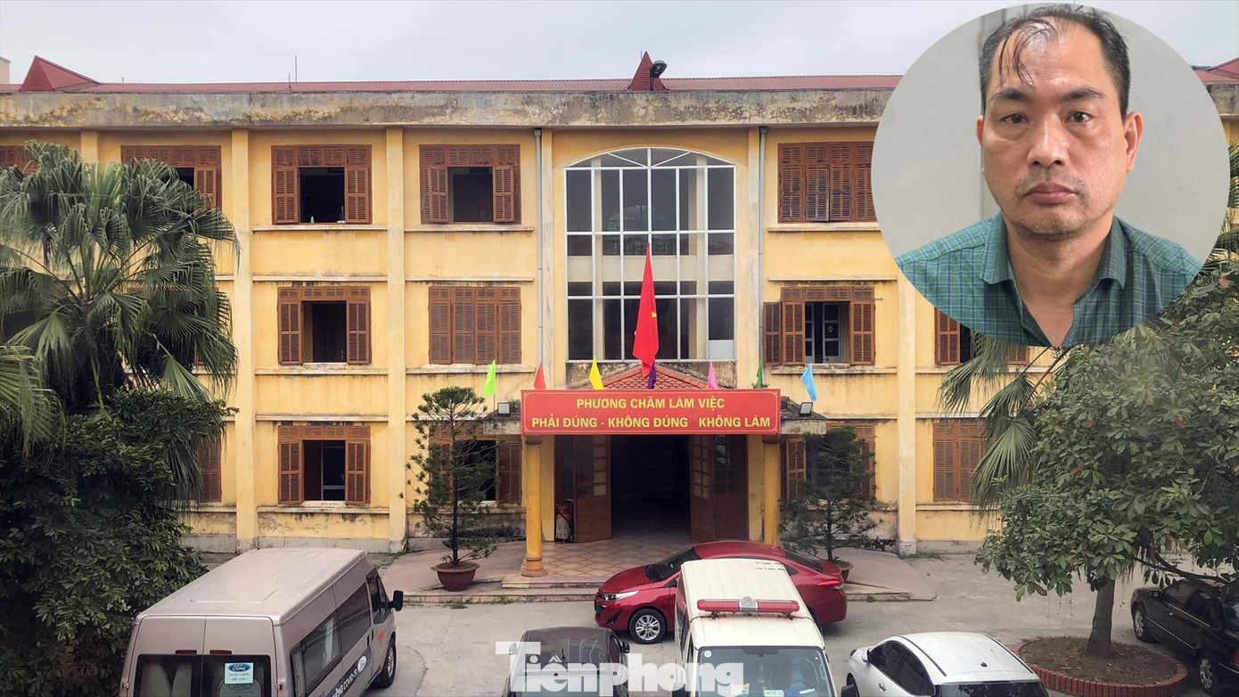 Trụ sở CDC Hải Dương và chân dung bị can Phạm Duy Tuyến Ảnh: Nguyễn Hoàn Trụ sở CDC Hải Dương và chân dung bị can Phạm Duy Tuyến Ảnh: Nguyễn Hoàn