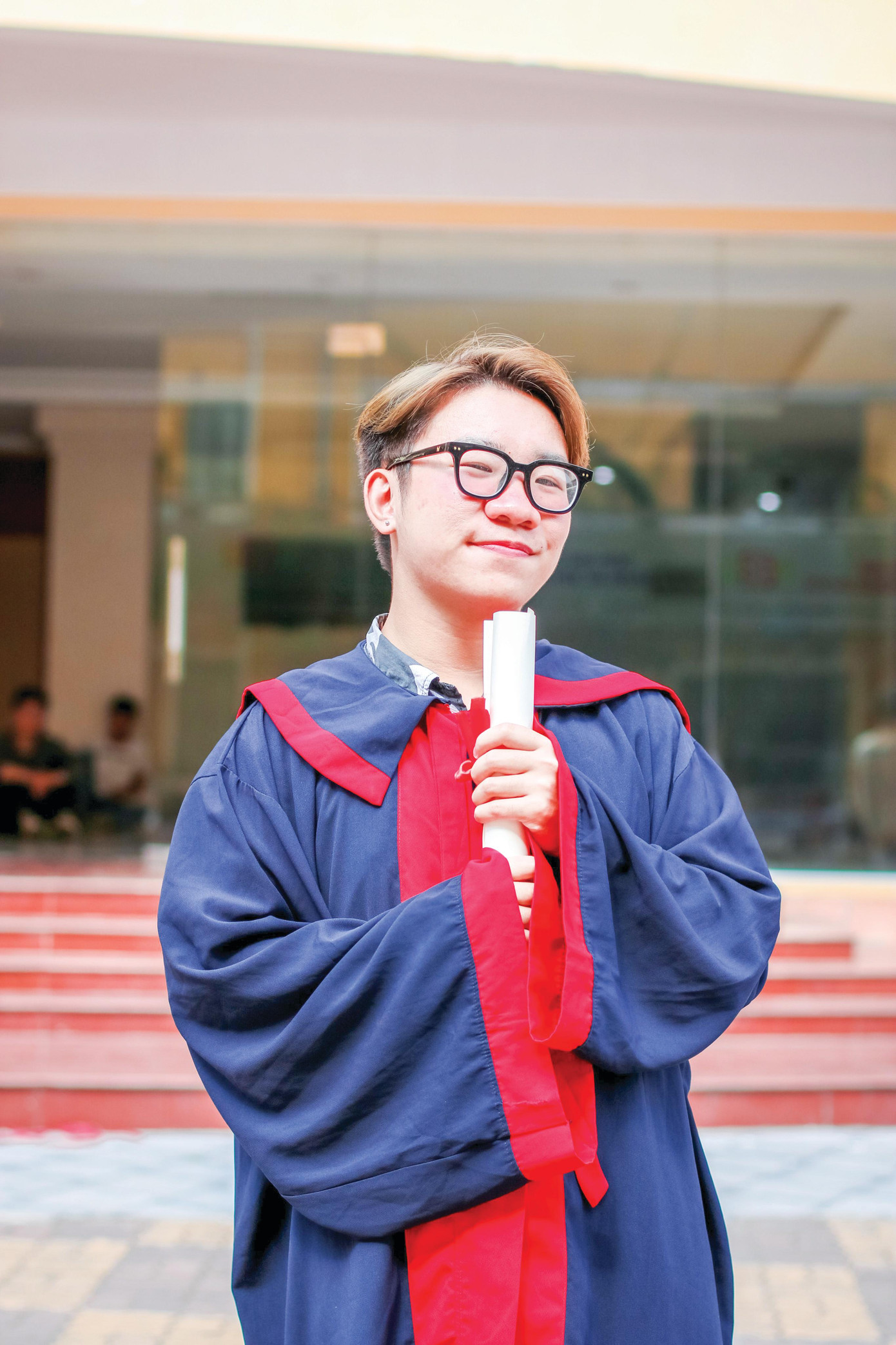 Trần Đức Long, lớp trưởng lớp Báo chí chất lượng cao K63 ĐH Khoa học xã hội và Nhân văn