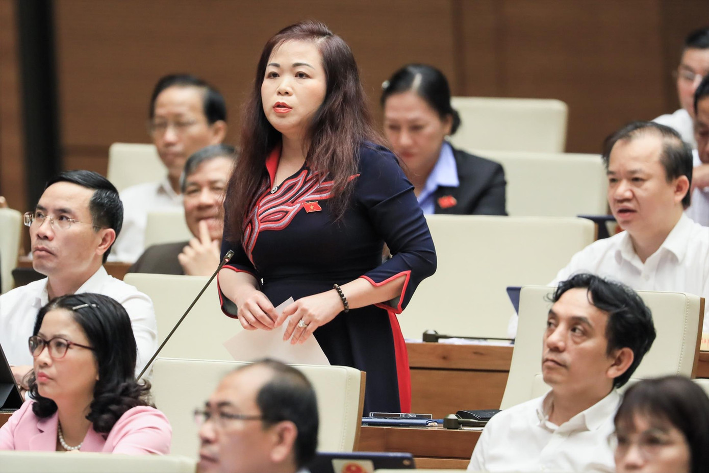 ĐBQH Vũ Thị Lưu Mai ảnh: Nhật Minh