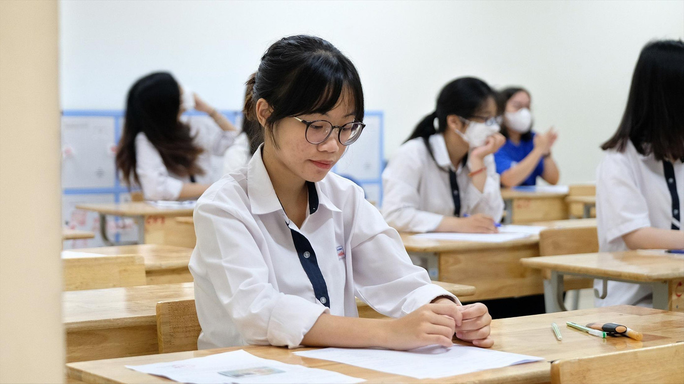 Thí sinh dự thi tốt nghiệp THPT 2023. Ảnh: Mạnh Thắng