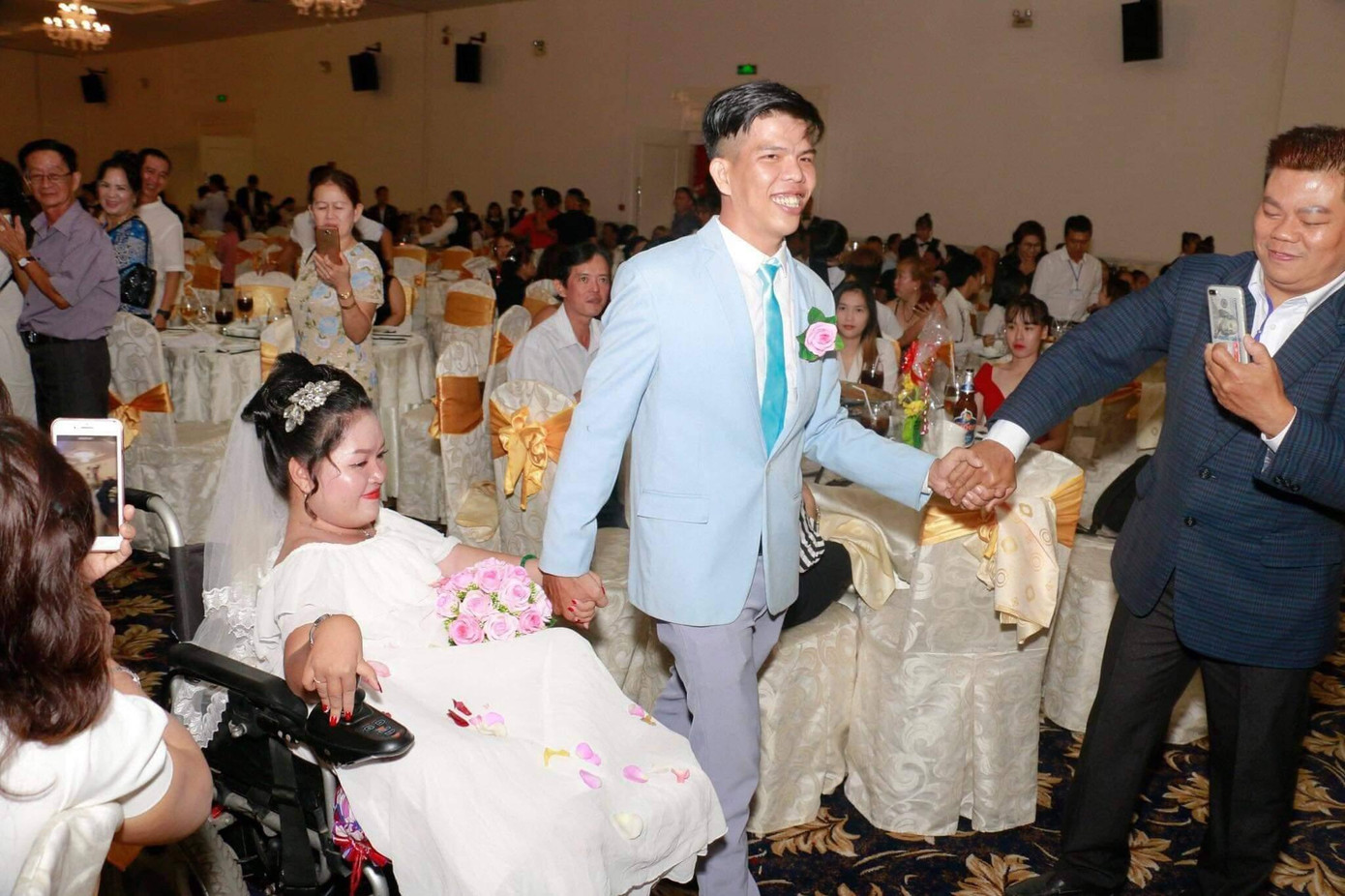 Vợ chồng Trí- Diễm trong đám cưới Ảnh: Nhân vật cung cấp Vợ chồng Trí- Diễm trong đám cưới Ảnh: Nhân vật cung cấp