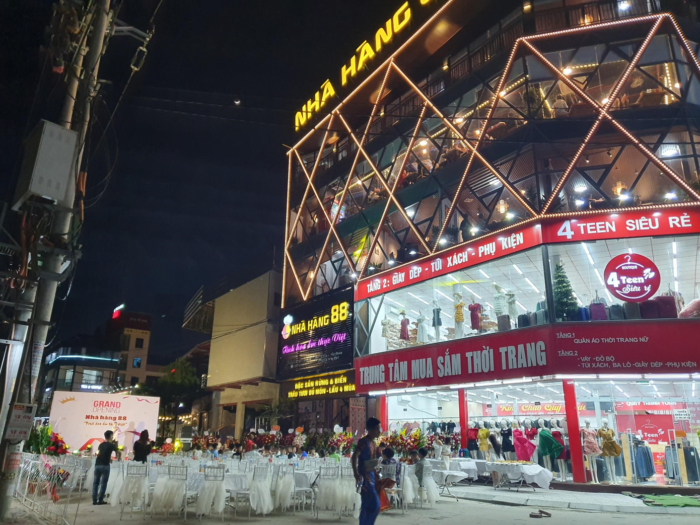 Khu dân cư My Điền sáng rực vào buổi tối Khu dân cư My Điền sáng rực vào buổi tối