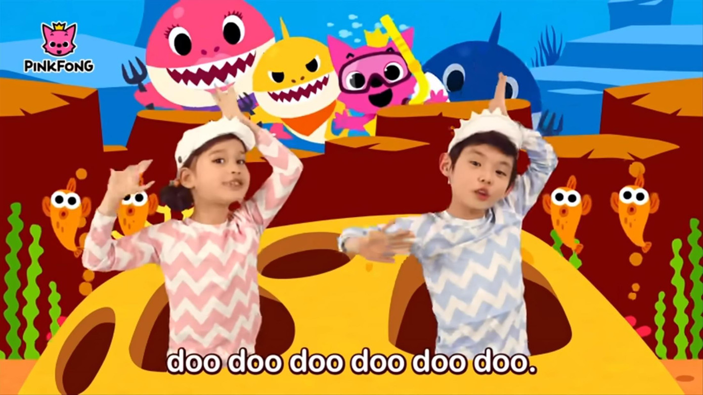 Một cảnh trong video 10 tỷ lượt xem Baby shark do Hàn Quốc sản xuất