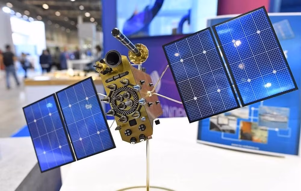 Mô hình hệ thống định vị GLONASS của Nga Ảnh: Tass Mô hình hệ thống định vị GLONASS của Nga Ảnh: Tass
