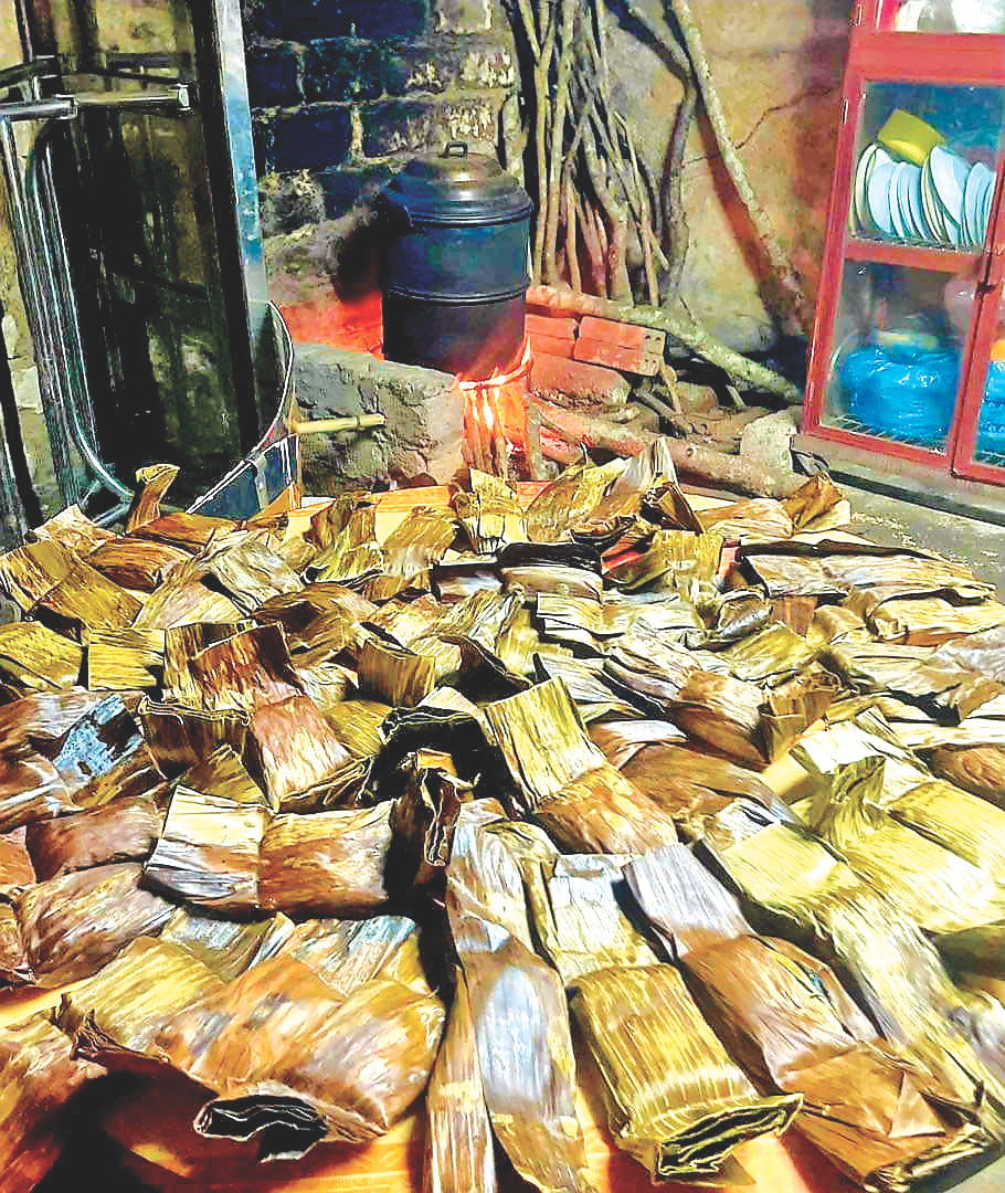 Bánh gai không thể thiếu ở rằm “pây tái” của người Tày-Nùng Cao Bằng