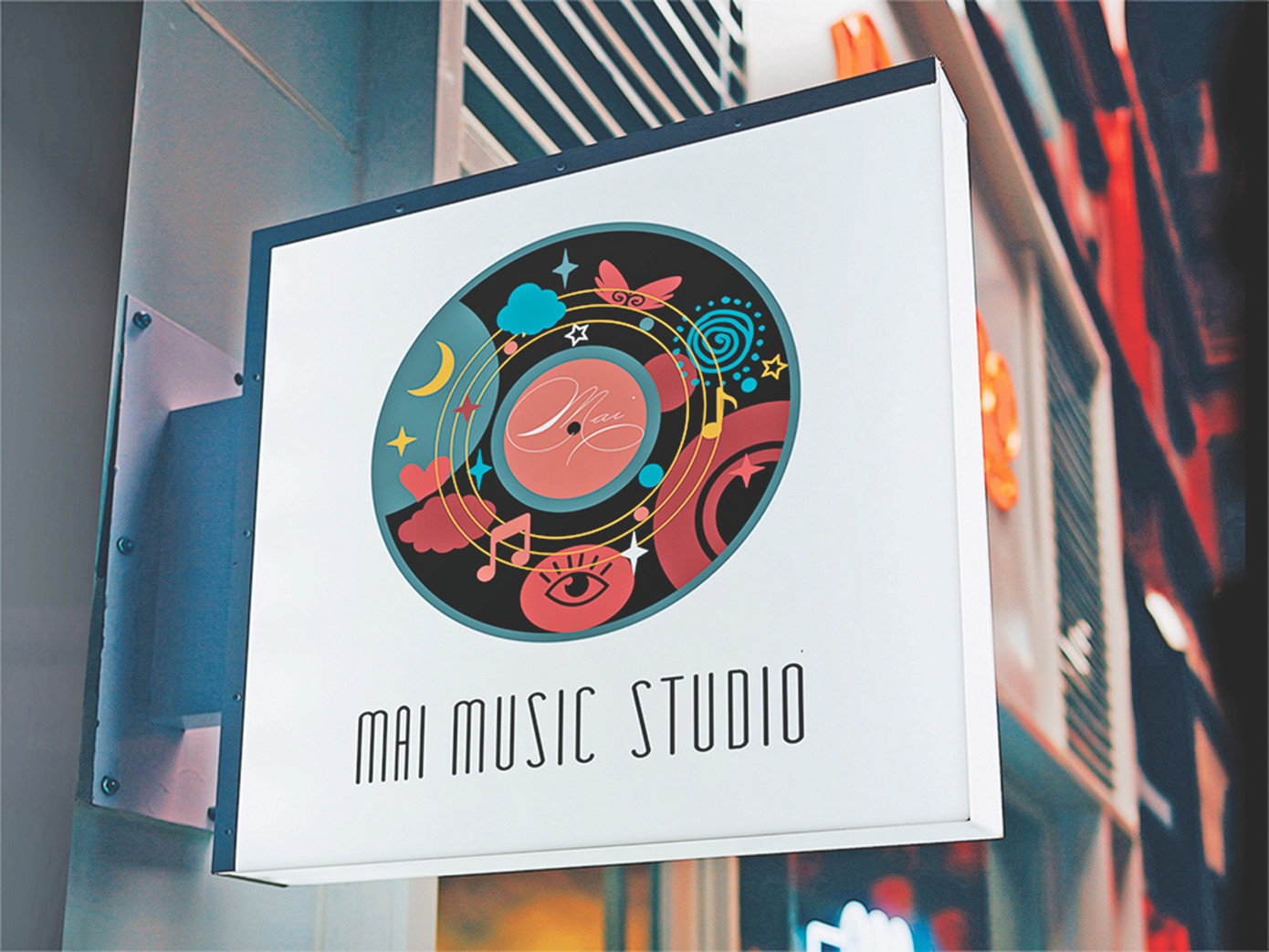 Logo Mai Music Studio của nữ sinh Huỳnh Thanh Mai (ĐH Duy Tân) giật giải The International Design Awards và Graphis New Talent Awards Ảnh: NVCC