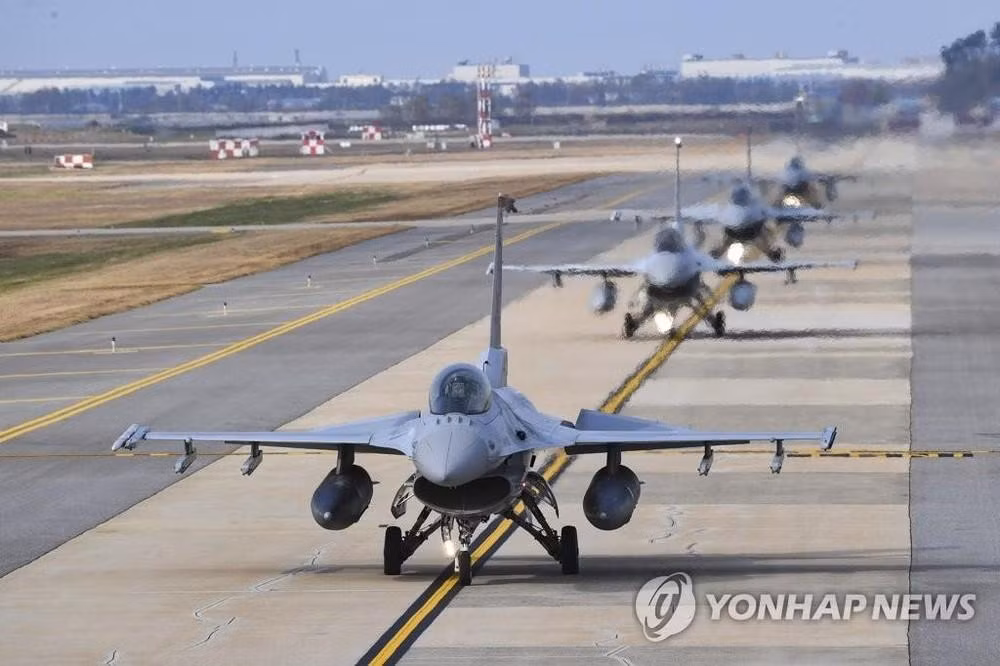 Các máy bay tham gia cuộc tập trận của Hàn Quốc và Mỹ Ảnh: Yonhap