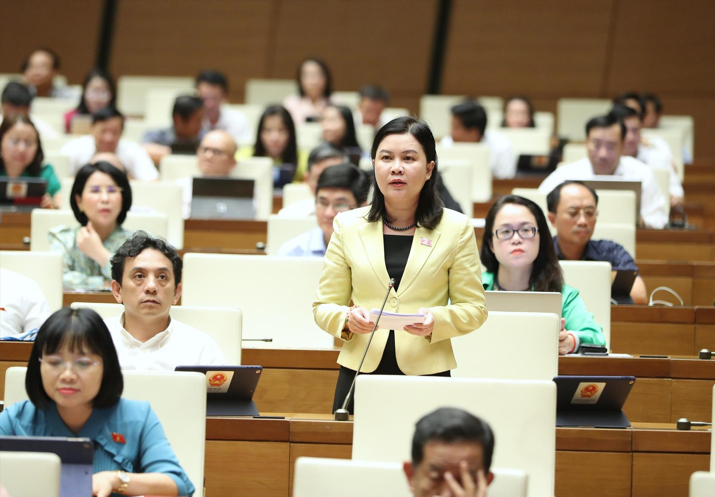 Đại biểu Nguyễn Phương Thủy, Phó Chủ nhiệm Ủy ban pháp luật của Quốc hội - Ảnh: Như Ý