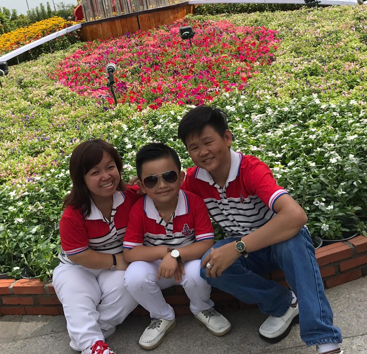 Gia đình Dương Hữu - Phương Thảo Ảnh: NVCC