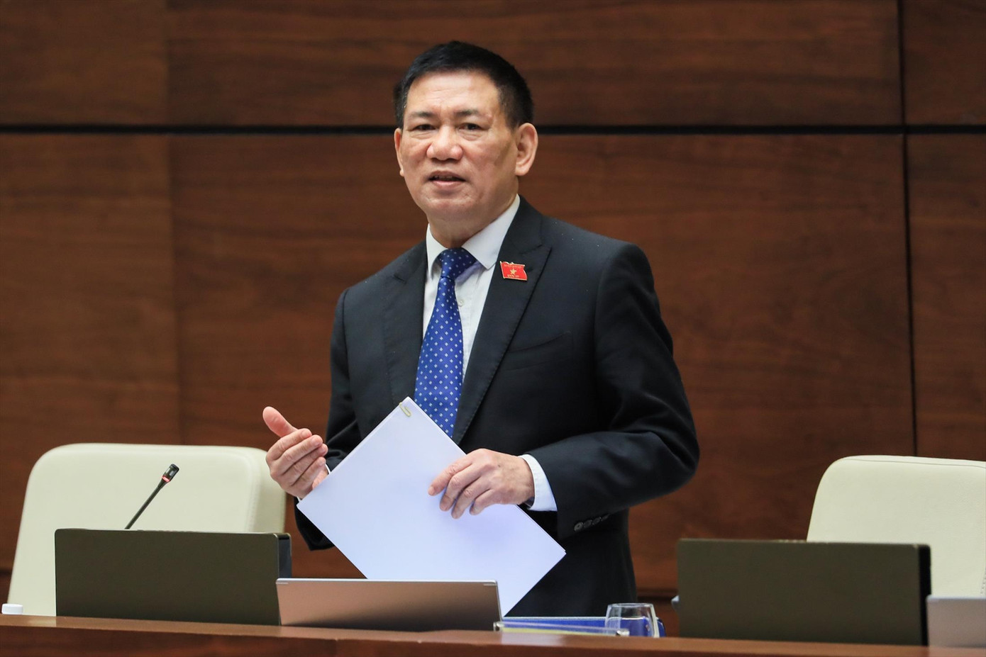 Bộ trưởng Bộ Tài chính Hồ Đức Phớc. Ảnh: Như Ý