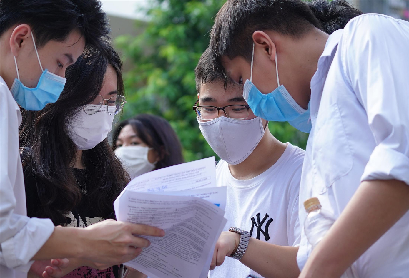 Thí sinh dự thi tốt nghiệp THPT năm 2021 Ảnh: Như Ý