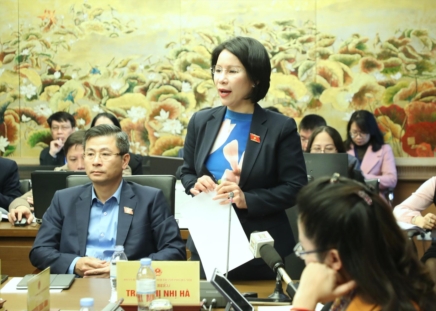 Đại biểu Trần Thị Nhị Hà, Giám đốc Sở Y tế Hà Nội. Ảnh: Như Ý