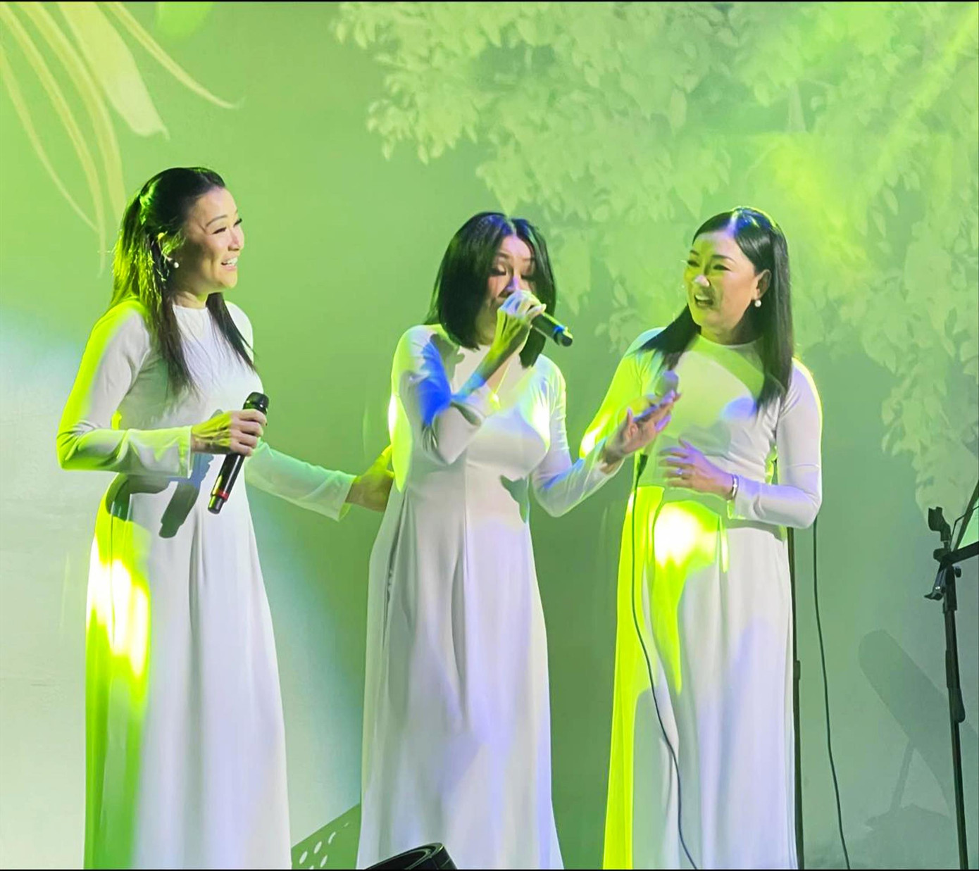 Tam ca Áo trắng trở lại sân khấu sau 2 thập kỷ “mai danh ẩn tích”. Ảnh: Nguyễn Mai Thy