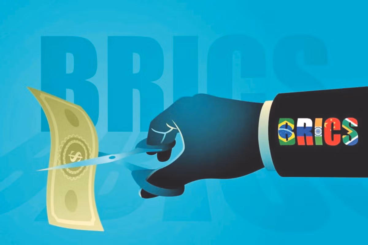 Các quốc gia BRICS đang quan tâm việc tạo ra một loại tiền tệ mới để cạnh tranh với đồng đô la Mỹ. Tranh: Shutterstock