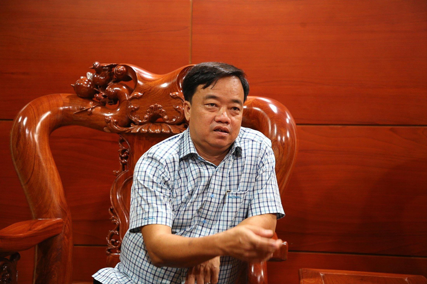 Chủ tịch UBND tỉnh Cà Mau Huỳnh Quốc Việt. Ảnh: Nhật Huy Chủ tịch UBND tỉnh Cà Mau Huỳnh Quốc Việt. Ảnh: Nhật Huy