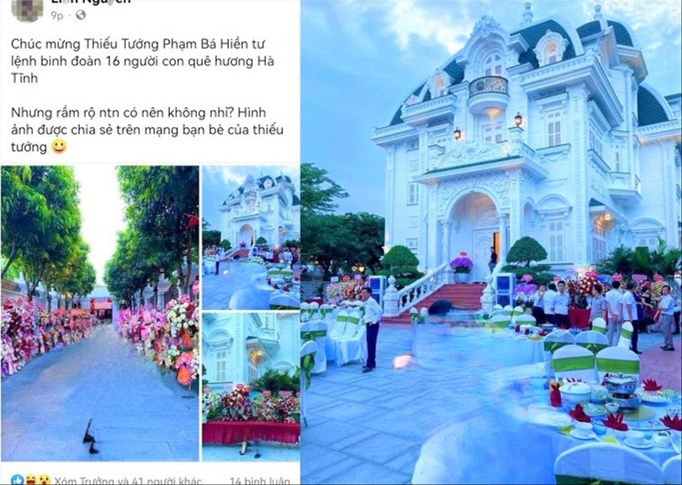 Bữa tiệc linh đình mừng Thiếu tướng Phạm Bá Hiền vinh quy bái tổ