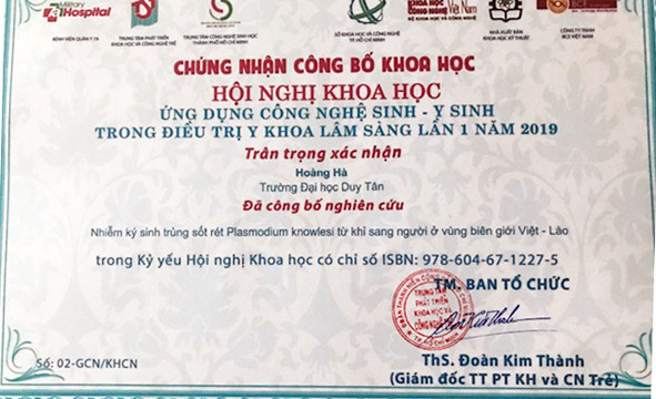 Nhà khoa học ĐH Duy Tân giành giải Nhì tại Hội nghị về Điều trị Y khoa lâm sàng ảnh 3