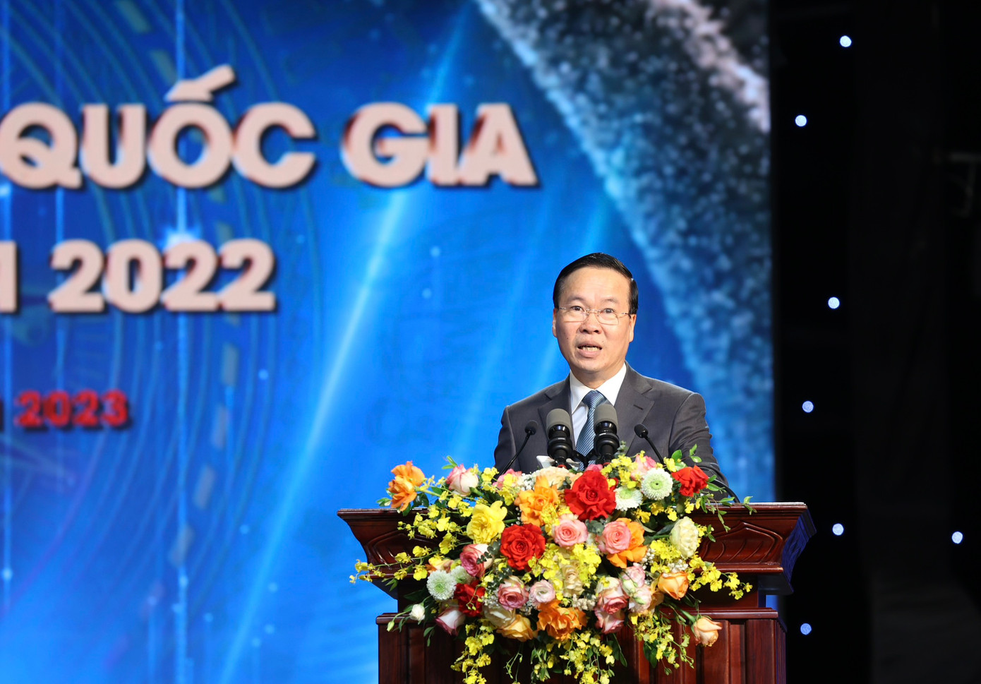 Chủ tịch nước Võ Văn Thưởng phát biểu tại lễ trao giải (Ảnh: Như Ý). Chủ tịch nước Võ Văn Thưởng phát biểu tại lễ trao giải (Ảnh: Như Ý).