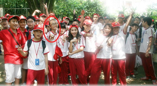 Mỹ Chi trong chuyến đi dã ngoại ở Củ Chi hôm 11.10 - Ảnh: Trường Tây Úc cung cấp 