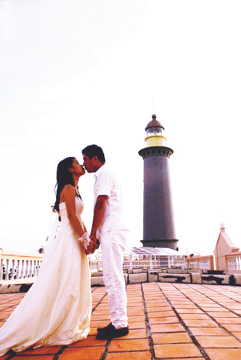 Chụp ảnh ở Hải đăng Đại Lãnh