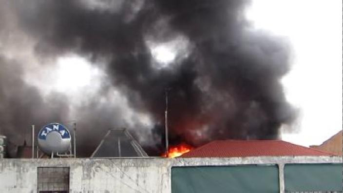 Đám cháy tại 205 - 207 Khâm Thiên chiều nay, 9 - 9.