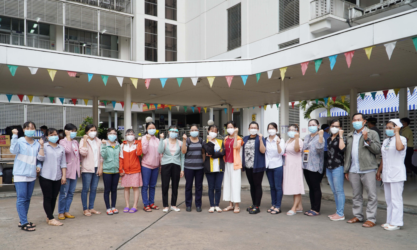 Đây là trung tâm hồi sức cấp cứu bệnh nhân nặng vừa được gấp rút triển khai tại Bệnh viện Ung Bướu cơ sở 2 ở TP Thủ Đức.