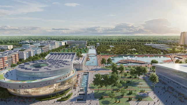 Phối cảnh dự án Khu công nghệ thông tin tập trung tỉnh Bình Dương. Phối cảnh dự án Khu công nghệ thông tin tập trung tỉnh Bình Dương.