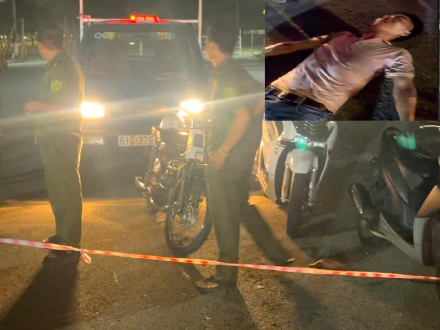 Hiện trường vụ người đàn ông bị đánh nằm gục giữa đường