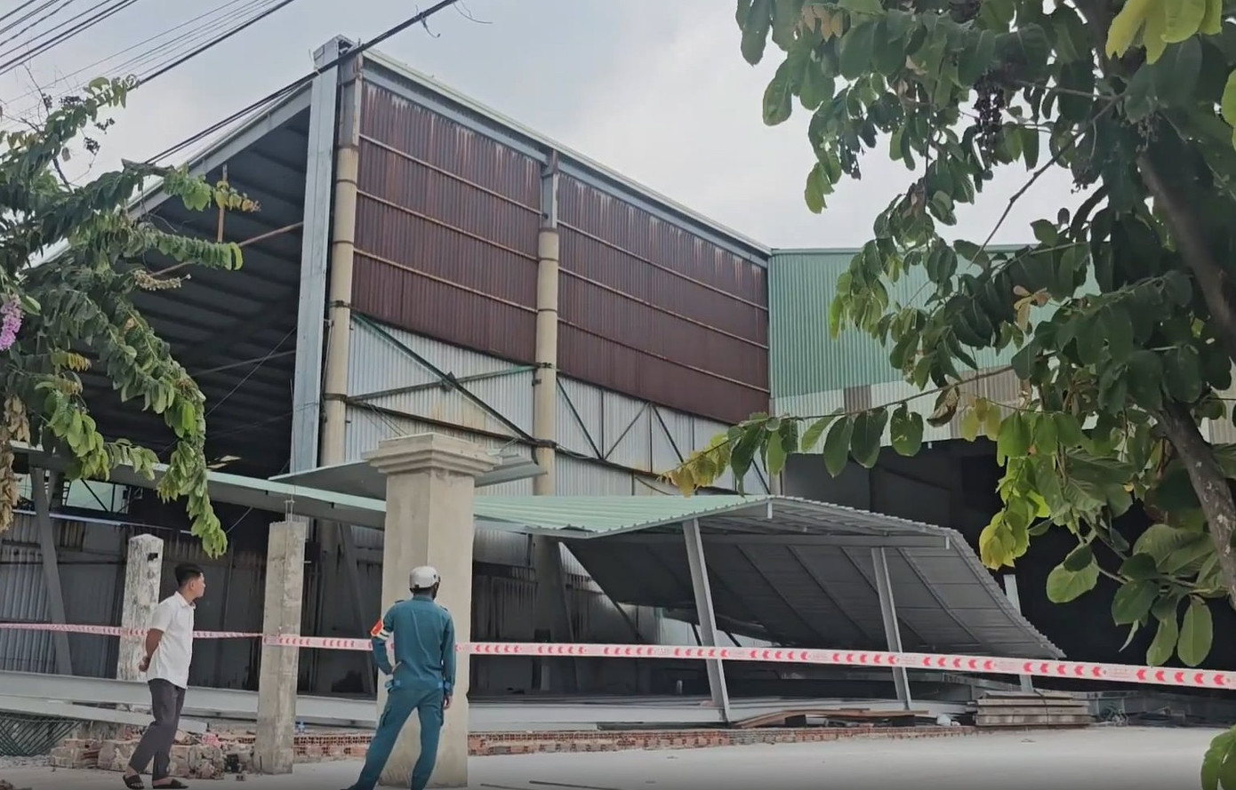 Hiện trường xảy ra vụ tai nạn lao động Hiện trường xảy ra vụ tai nạn lao động