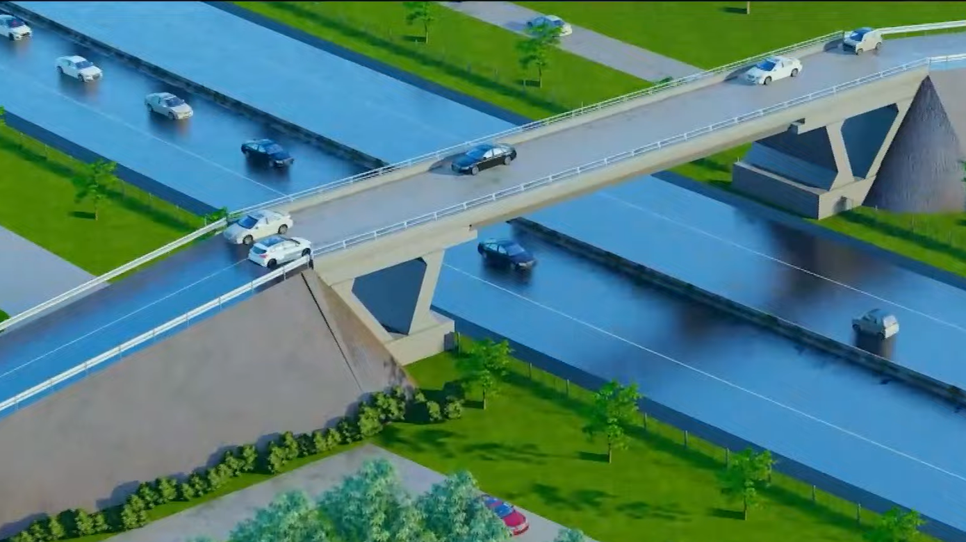 Cao tốc Chơn Thành - Gia Nghĩa nối tiếp đường cao tốc TPHCM - Thủ Dầu Một - Chơn Thành (ảnh trên); Phối cảnh đường cao tốc Bắc - Nam đoạn Chơn Thành (Bình Phước) - Gia Nghĩa (Đắk Nông) (ảnh dưới). Cao tốc Chơn Thành - Gia Nghĩa nối tiếp đường cao tốc TPHCM - Thủ Dầu Một - Chơn Thành (ảnh trên); Phối cảnh đường cao tốc Bắc - Nam đoạn Chơn Thành (Bình Phước) - Gia Nghĩa (Đắk Nông) (ảnh dưới).