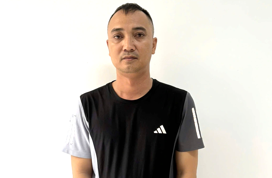 Nguyễn Tiến Hải tại cơ quan công an