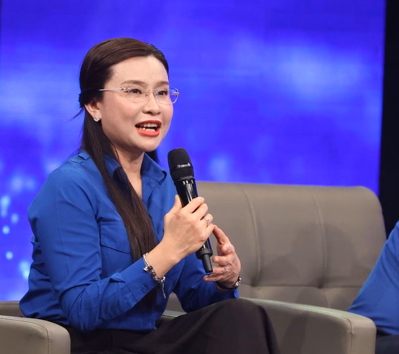 Chị Nguyễn Phạm Duy Trang - Bí thư Trung ương Đoàn, Chủ tịch Hội đồng Đội Trung ương chia sẻ tại Diễn đàn. Chị Nguyễn Phạm Duy Trang - Bí thư Trung ương Đoàn, Chủ tịch Hội đồng Đội Trung ương chia sẻ tại Diễn đàn.
