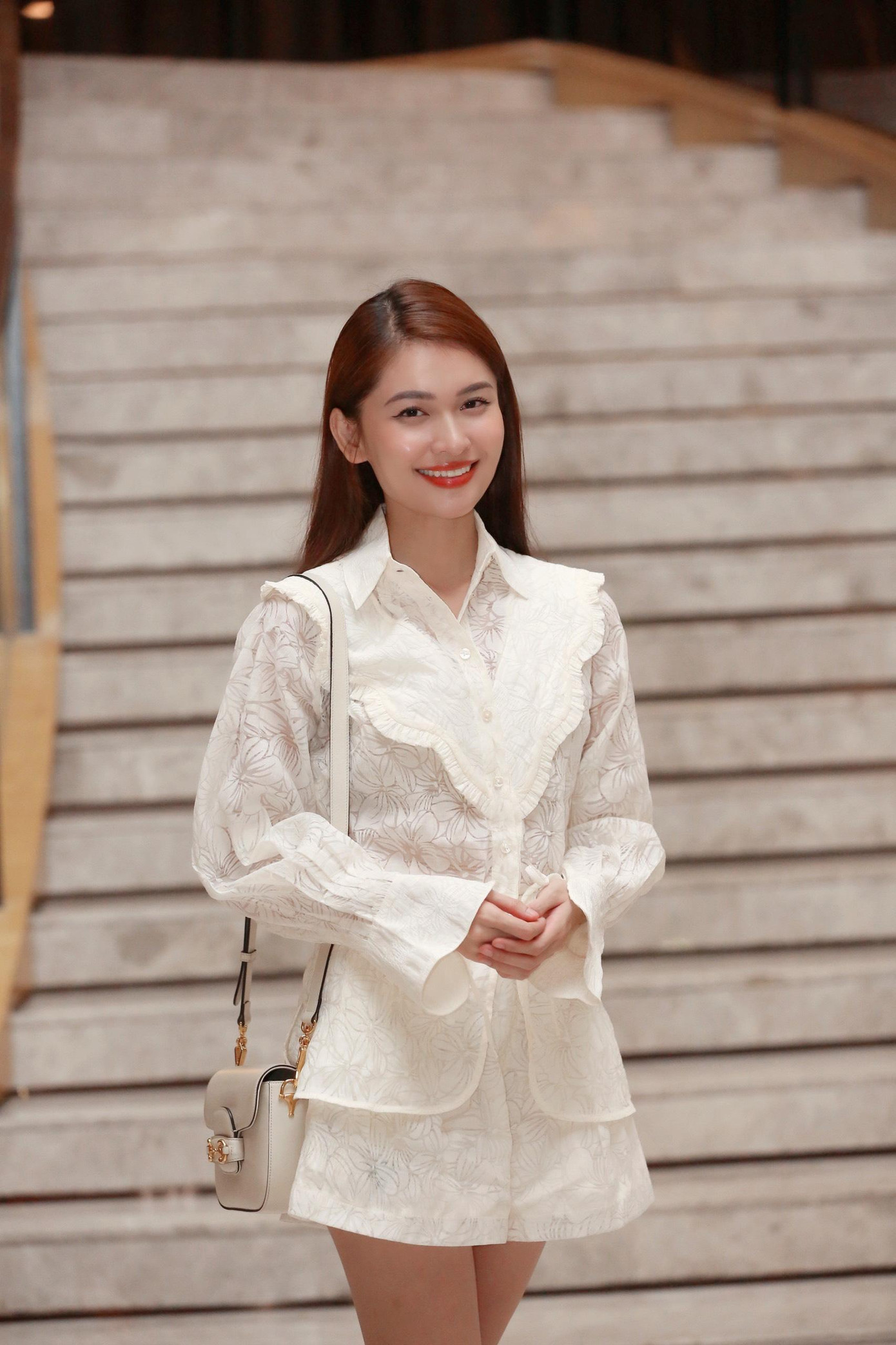 Thùy Dung cho biết sau khi kết hôn tiếp tục theo đuổi công việc MC. Ảnh: Trọng Tài.