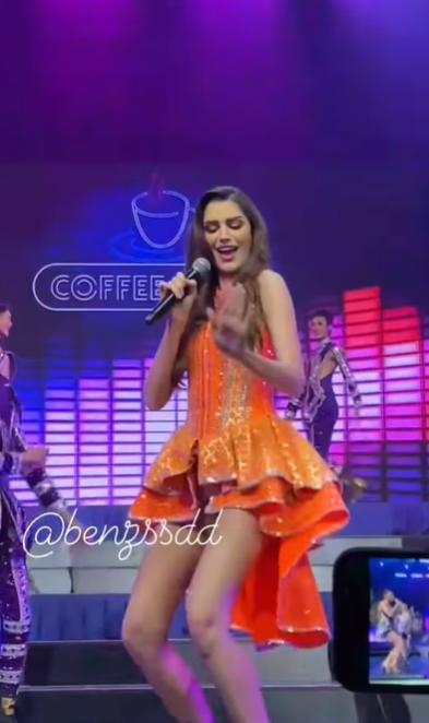 Hoa hậu Hòa bình Quốc tế 2022 - Isabella Menin bị chỉ trích vì trình diễn phản cảm. Ảnh: FBNV.