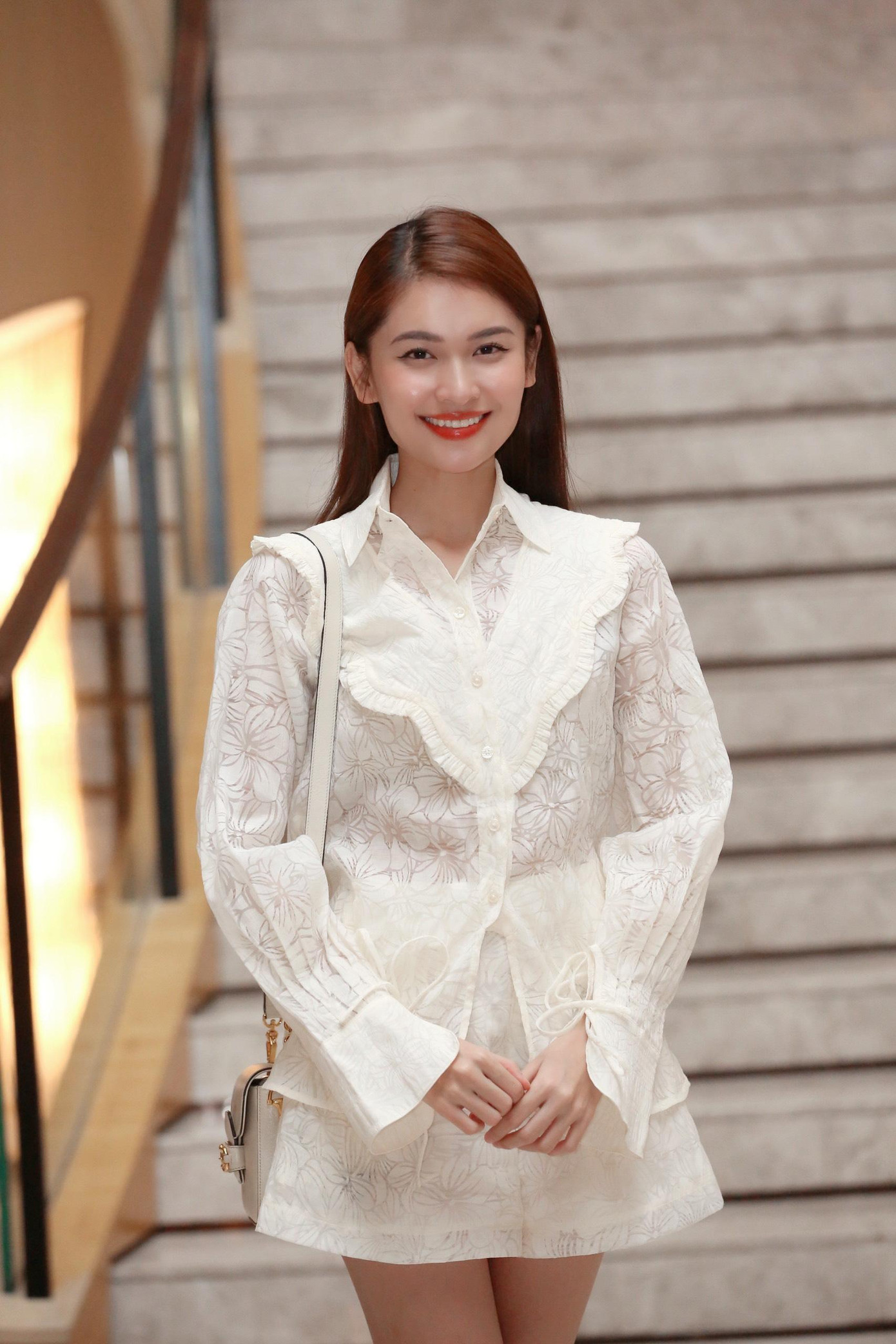 Thùy Dung cho biết sau khi kết hôn tiếp tục theo đuổi công việc MC. Ảnh: Trọng Tài.