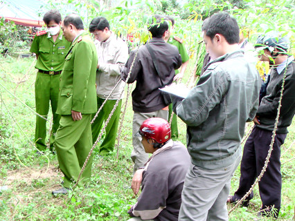 Hiện trường nơi bà Tí bị sát hại