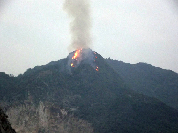 Hiện trường vụ cháy rừng