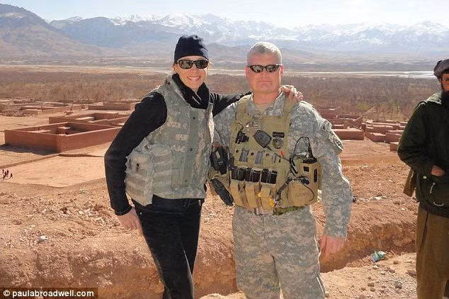 Ảnh bà Paula Broadwell chụp tại tỉnh Gizab của Afghanistan