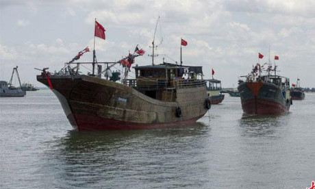 32 tàu Trung Quốc thả neo gần quần đảo Trường Sa hôm 13/5