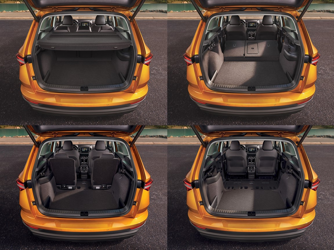 Dung tích cốp xe tuỳ chỉnh linh hoạt. Dung tích cốp xe tuỳ chỉnh linh hoạt.