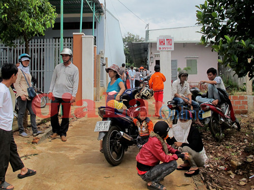 Nhà trọ nơi xảy ra vụ việc. Ảnh: Chu Loan